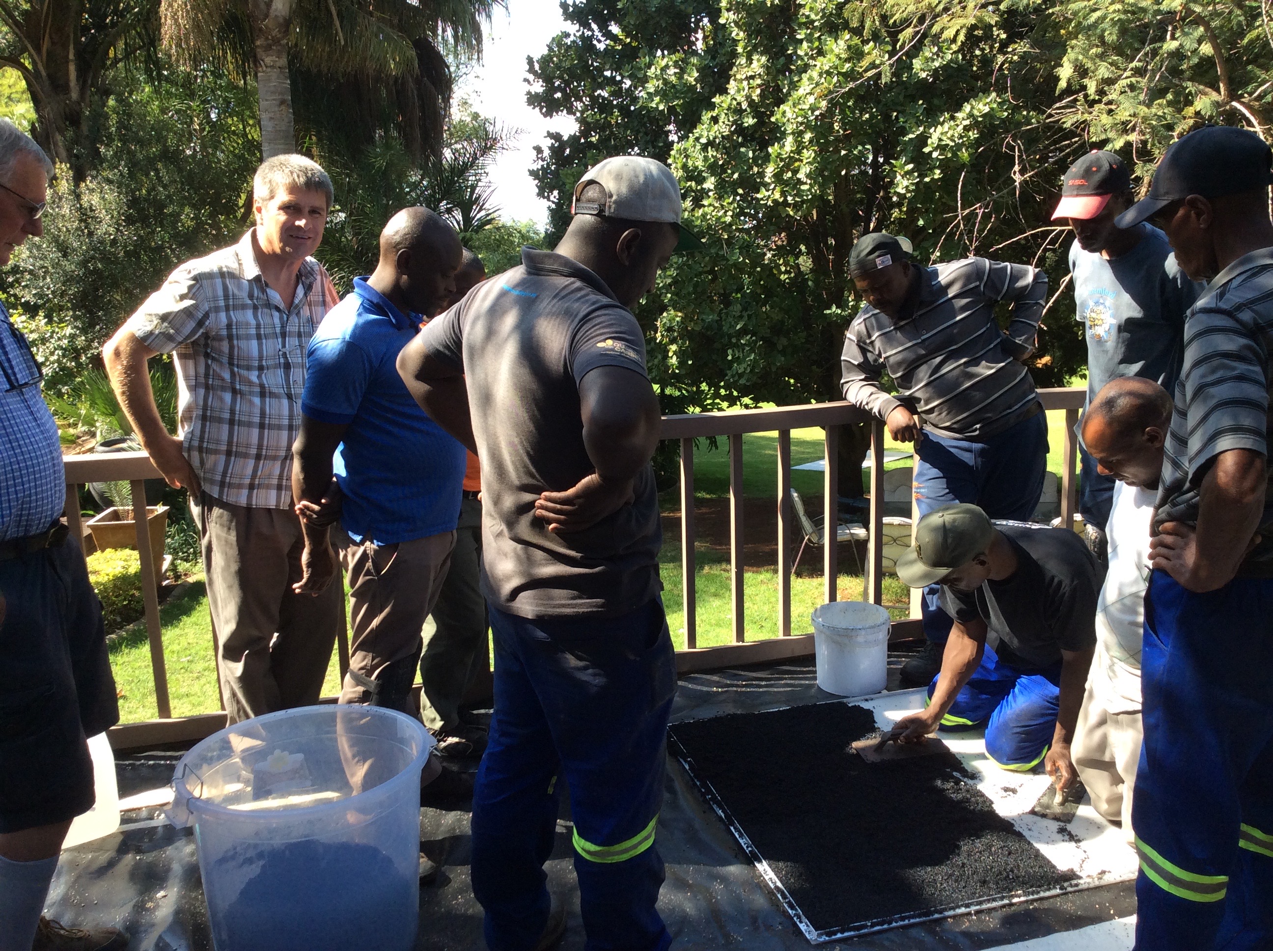 Sarmeda Flooring — Certification day photo