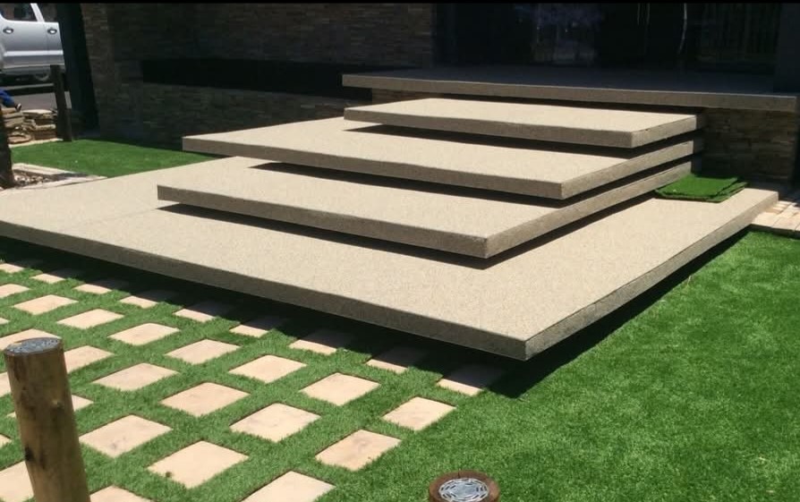 Kwartssteen-drywende trappe — linkerhoek