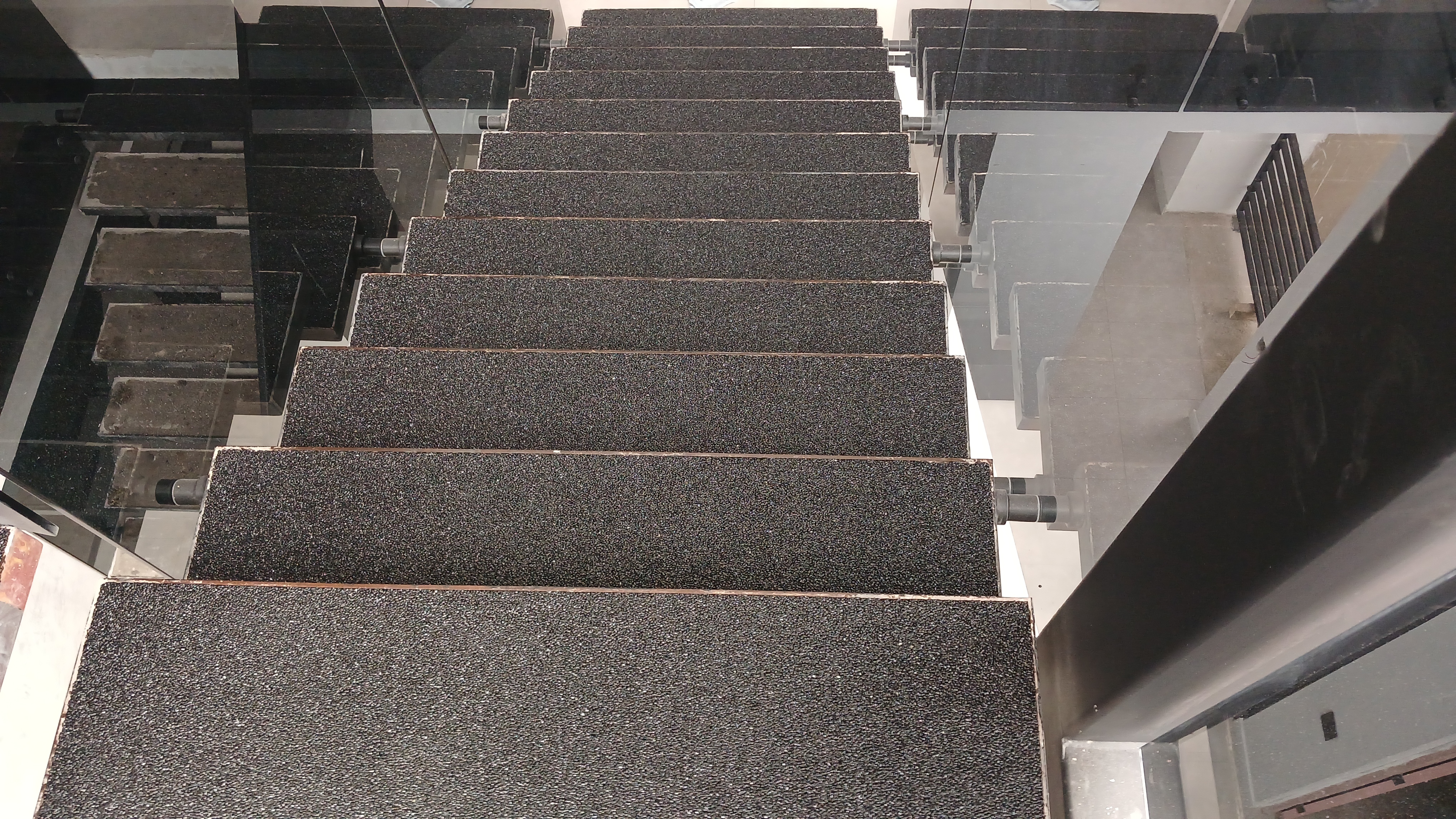 Row of stairs after quartz finish