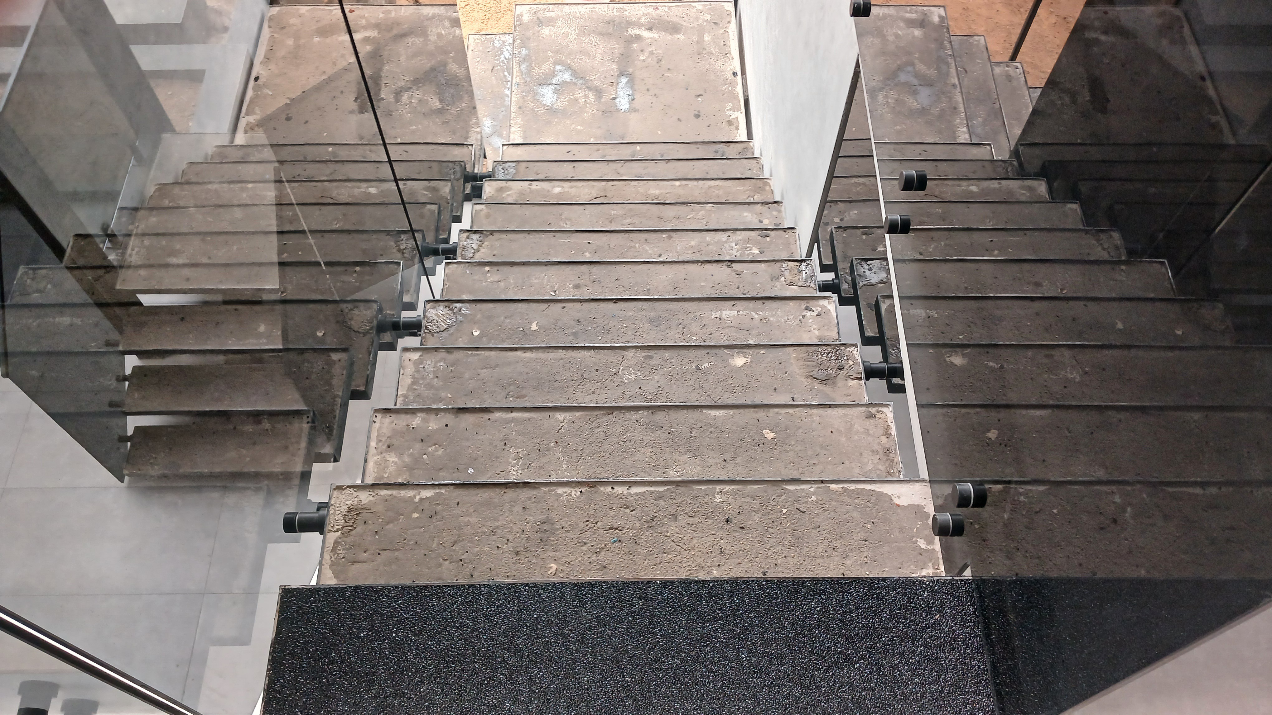 Row of stairs before