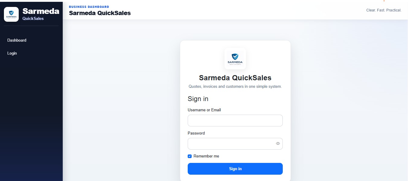 QuickSales business system